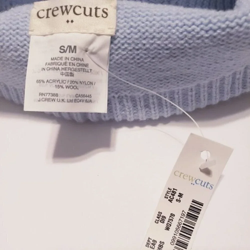 Crewcuts girl hat S/M blue with stars